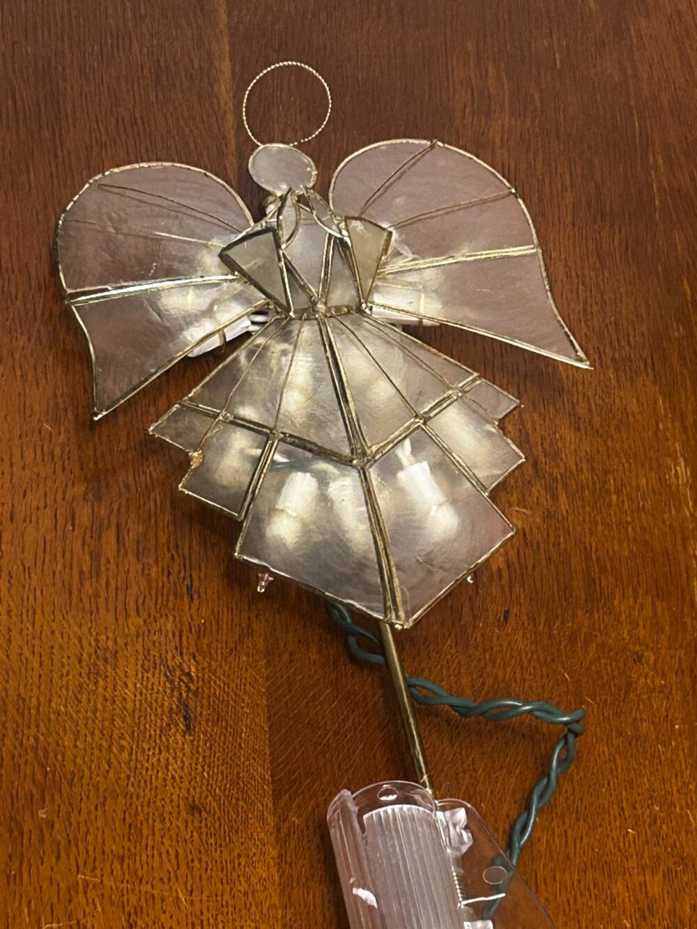 angel Christmas tree topper light up